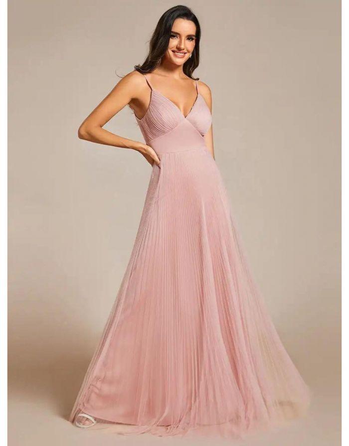 Vestido Rosa Longo Dominique