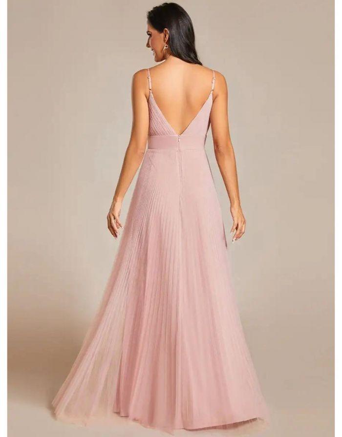 Vestido Rosa Longo Dominique