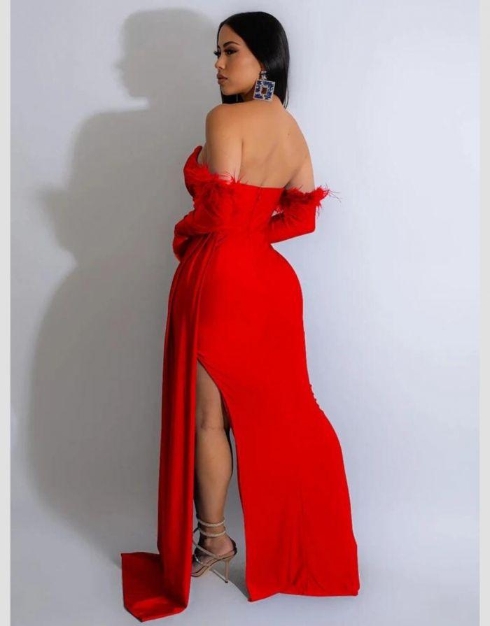 Vestido Vermelho Longo Isabelle