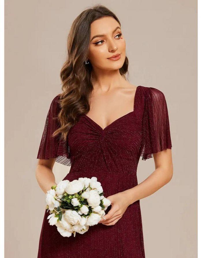Vestido Vinho Longo Diana