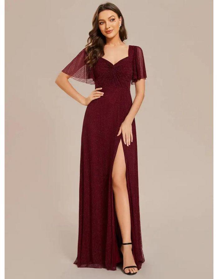 Vestido Vinho Longo Diana