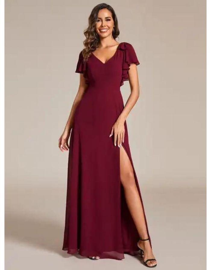 Vestido Vinho Longo Heloísa