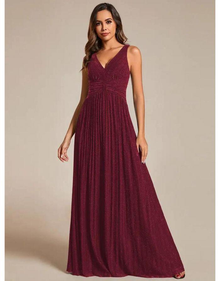Vestido Vinho Longo Rafaela