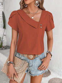 Blusa Casual Vintage de Verão