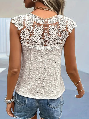 Blusa Doce Renda Decote em V