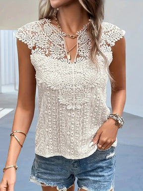 Blusa Doce Renda Decote em V