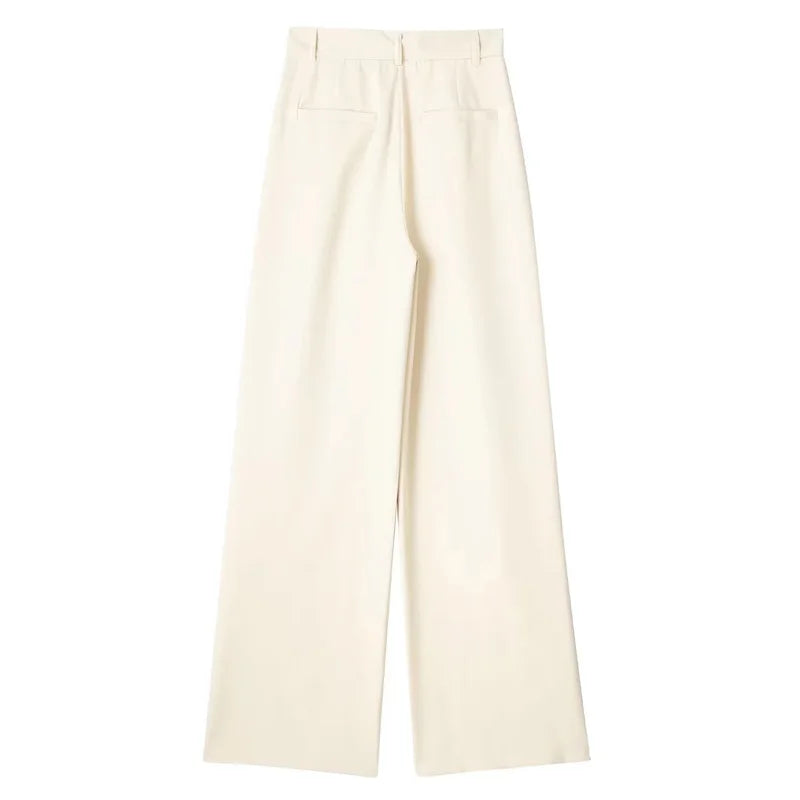 Calça Feminina Reta Listrada
