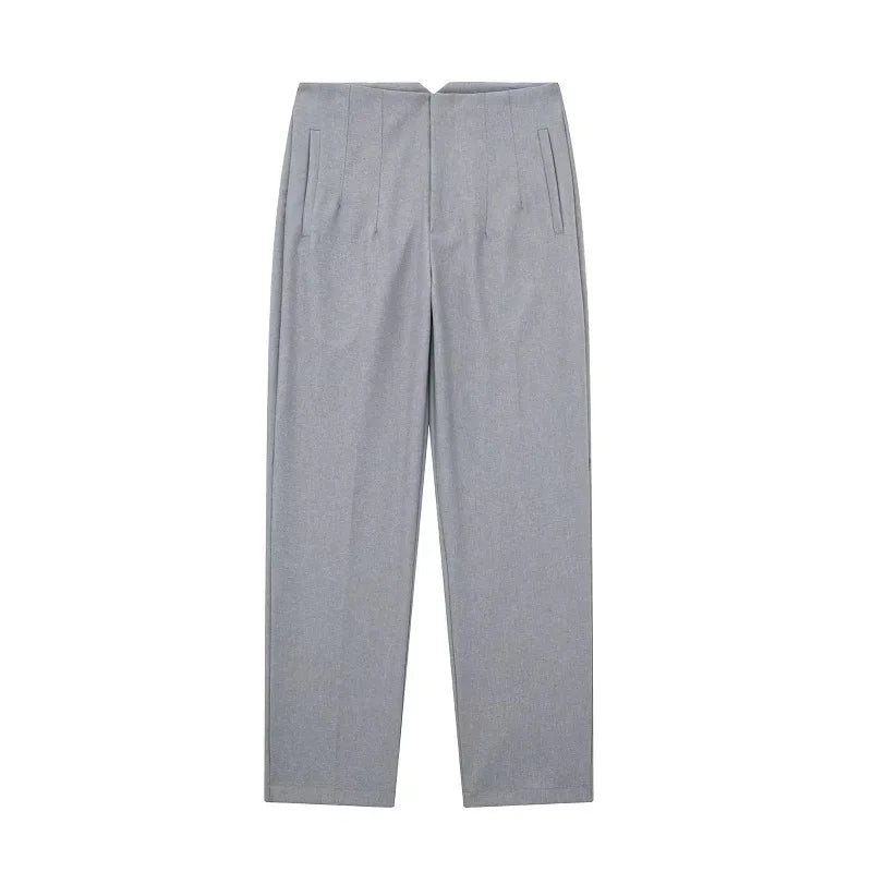 Calça Slim Alfaiataria Cintura Alta