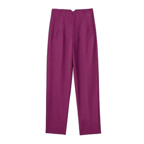 Calça Slim Alfaiataria Cintura Alta