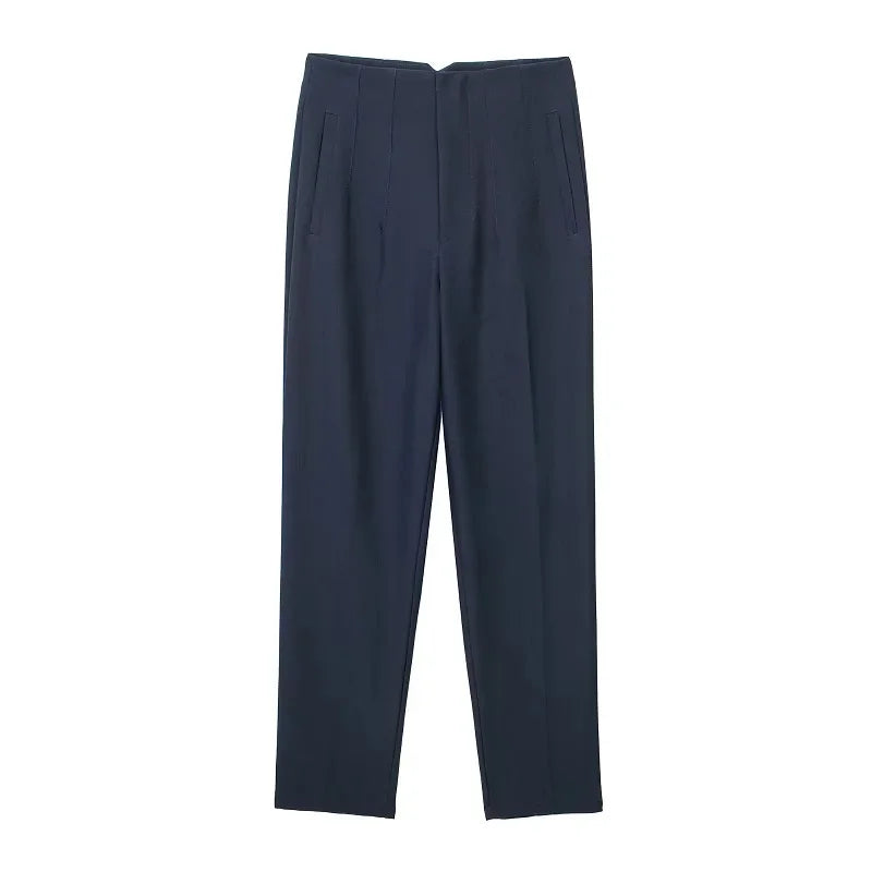 Calça Slim Alfaiataria Cintura Alta
