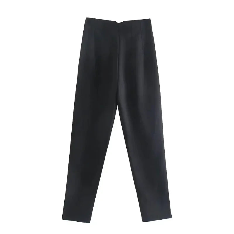 Calça Slim Alfaiataria Cintura Alta