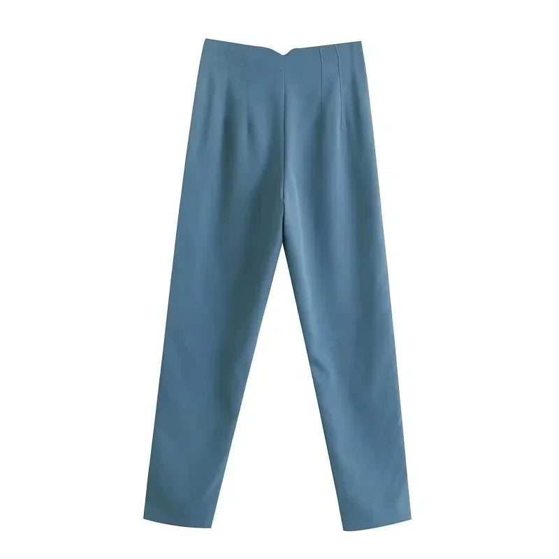Calça Slim Alfaiataria Cintura Alta