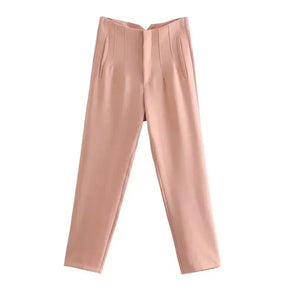 Calça Slim Alfaiataria Cintura Alta