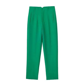 Calça Slim Alfaiataria Cintura Alta