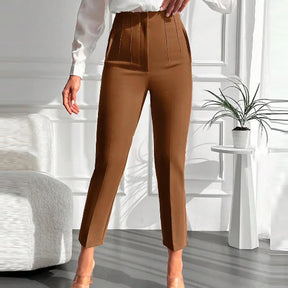 Calça Slim Alfaiataria Cintura Alta