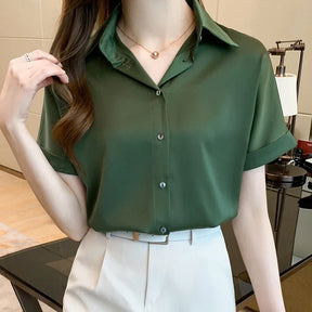 Camisa Manga Curta Névoa Clássico