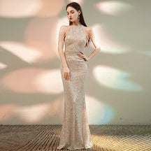 Vestido Longo Golden Flame