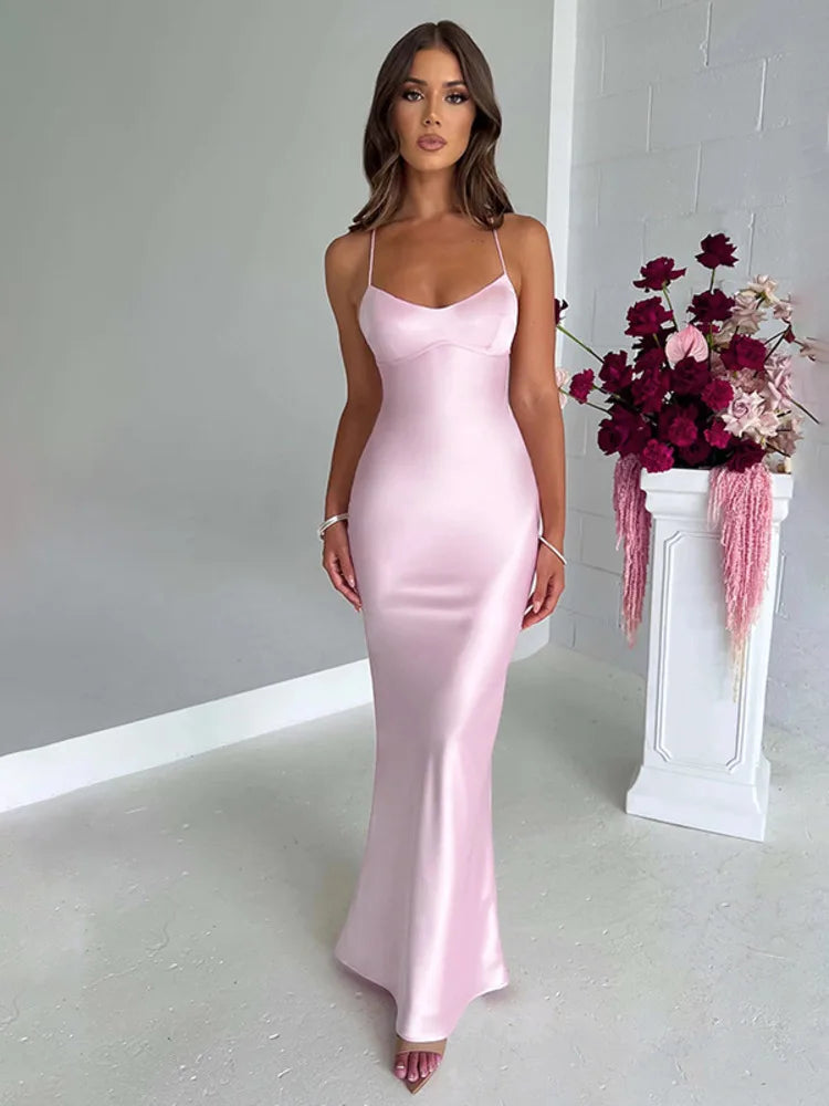 Vestido Longo Encanto de Cetim