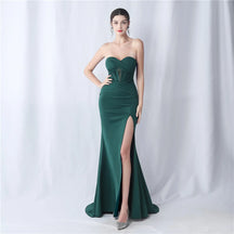 YIDINGZS-vestido maxi sem alças feminino, vestido de festa sexy, vestido longo de baile, 31577
