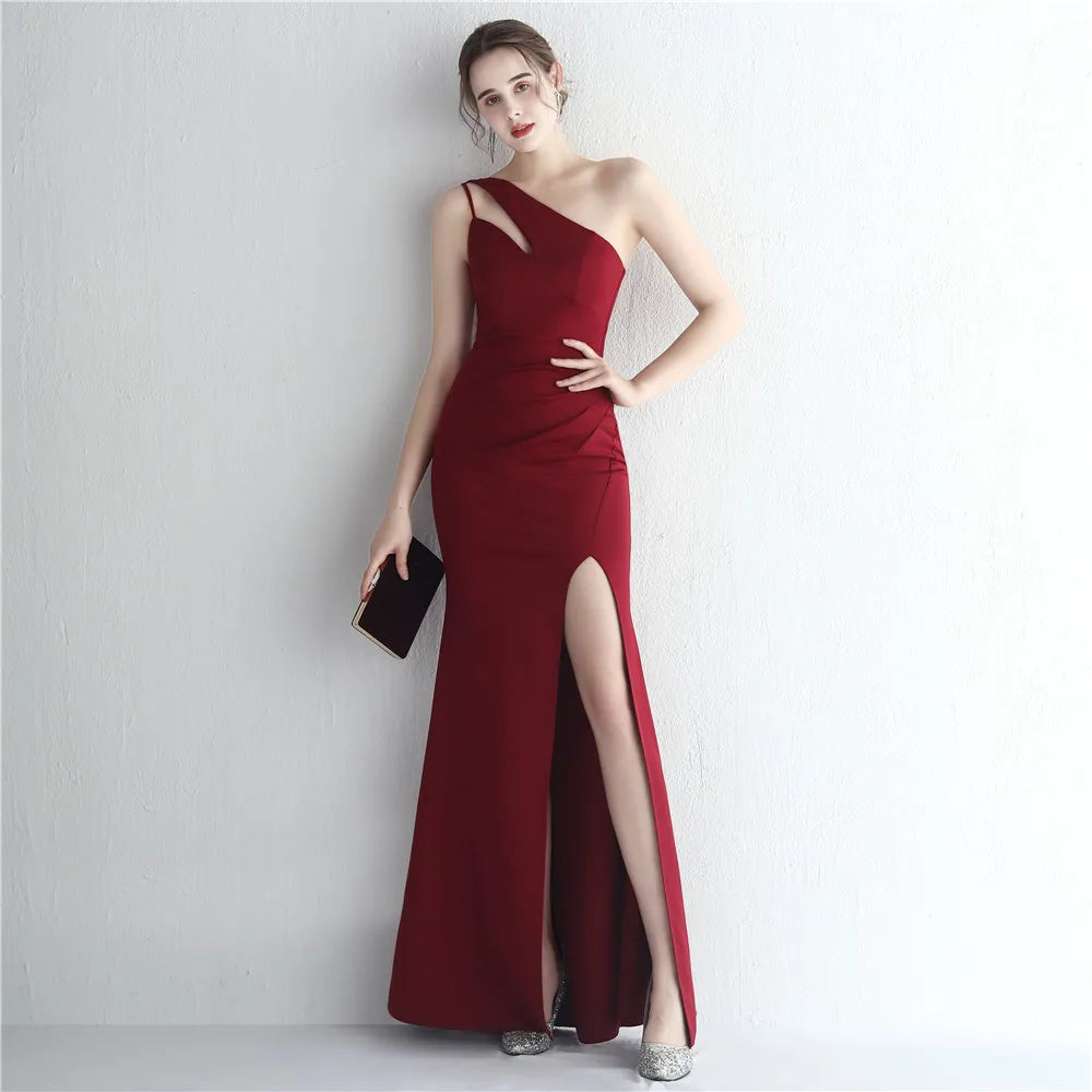 Yidingzs elegante slash neck vestido de noite de lantejoulas azul feminino cinta festa maxi vestido longo vestido de baile 19112