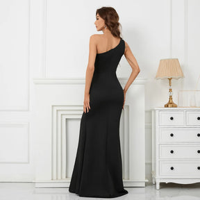 Yidingzs elegante slash neck vestido de noite de lantejoulas azul feminino cinta festa maxi vestido longo vestido de baile 19112