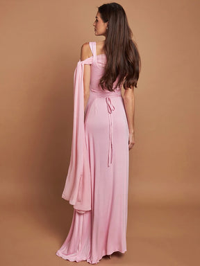 Vestido Rosa Longo Bella Aura