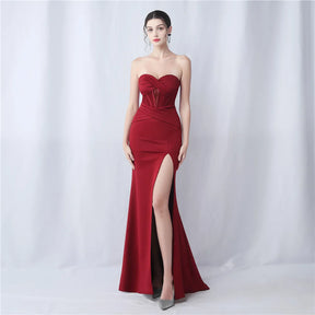YIDINGZS-vestido maxi sem alças feminino, vestido de festa sexy, vestido longo de baile, 31577