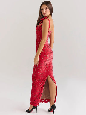 Vestido Longo Arco de Renda
