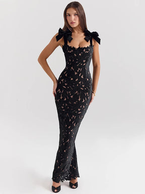 Vestido Longo Arco de Renda
