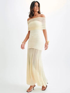 Vestido Longo Bodycon Sem Alças Sensual Glow