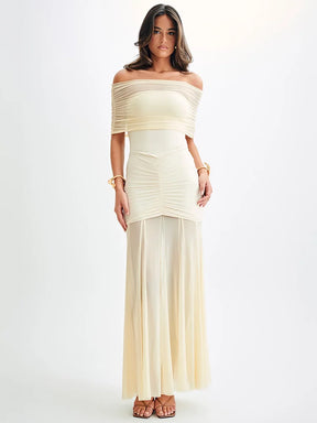 Vestido Longo Bodycon Sem Alças Sensual Glow