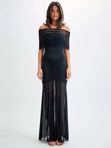 Vestido Longo Bodycon Sem Alças Sensual Glow