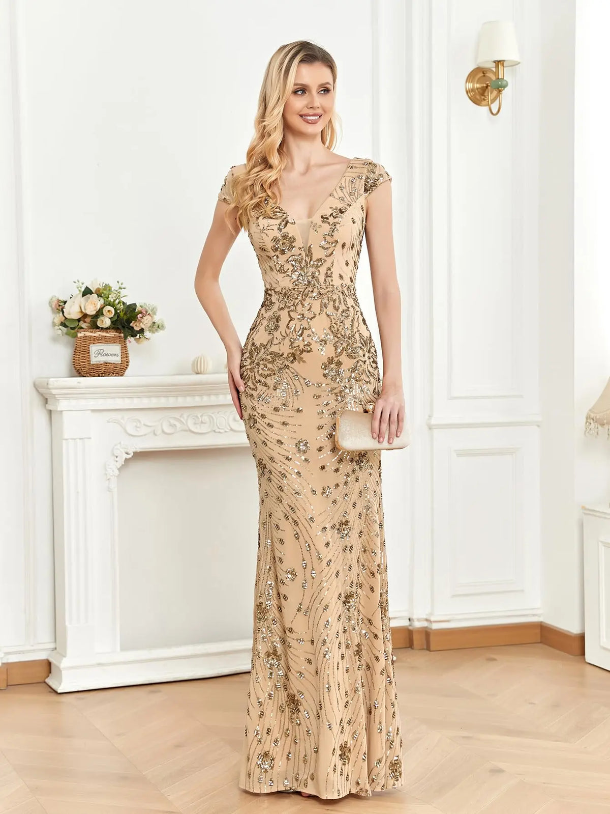 Vestido Longo Brilho Divino