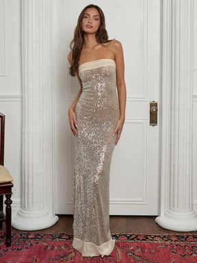 Vestido Longo Brilho Estelar