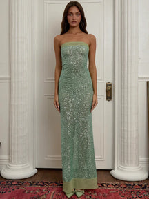 Vestido Longo Brilho Estelar