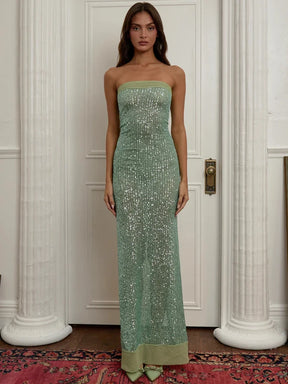 Vestido Longo Brilho Estelar