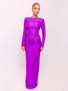 Vestido Longo Eclipse Manga Longa