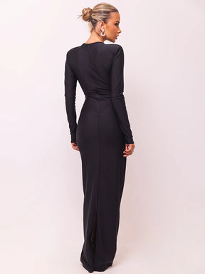 Vestido Longo Eclipse Manga Longa