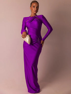 Vestido Longo Eclipse Manga Longa