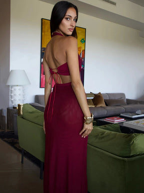 Vestido Longo Encanto Oculto