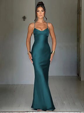 Vestido Longo Encanto de Cetim