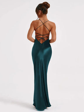Vestido Longo Encanto de Cetim