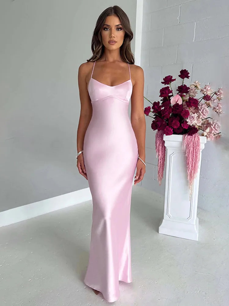 Vestido Longo Encanto de Cetim