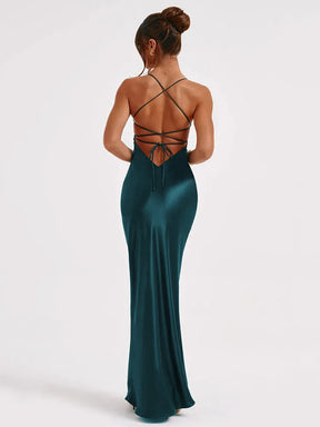 Vestido Longo Encanto de Cetim
