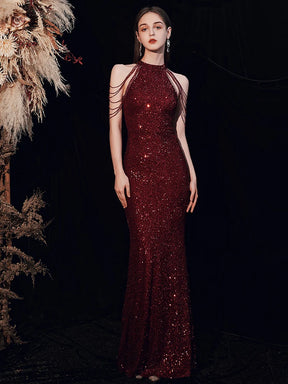 Vestido Longo Golden Flame