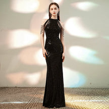 Vestido Longo Golden Flame
