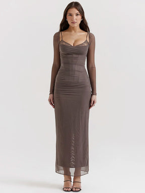 Vestido Longo Noite de Névoa
