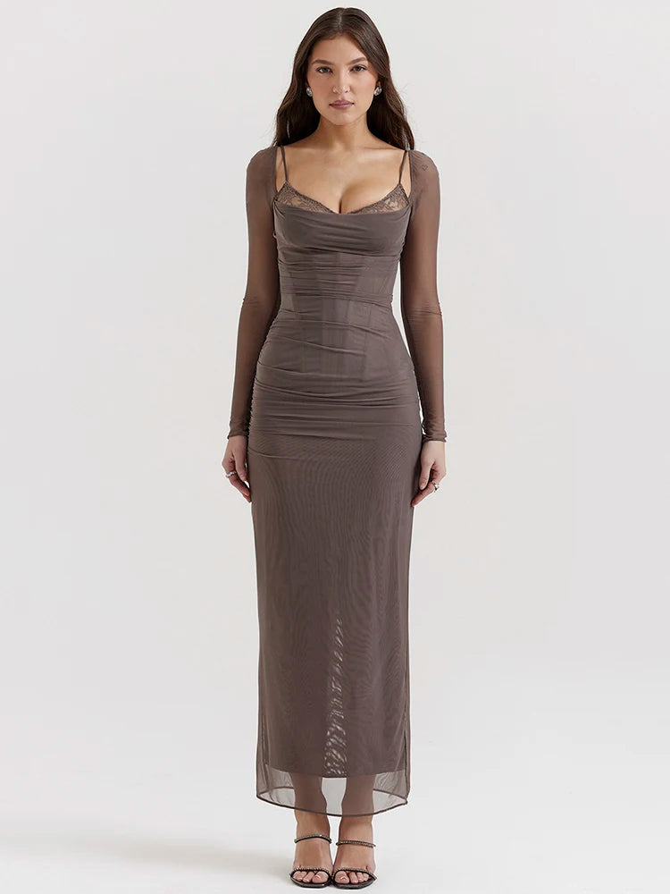 Vestido Longo Noite de Névoa