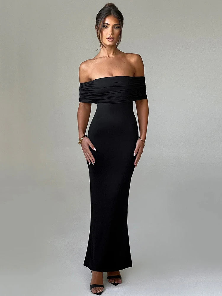 Vestido Longo Ombro a Ombro