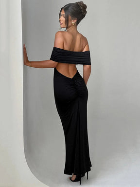 Vestido Longo Ombro a Ombro